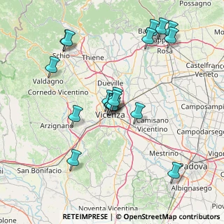 Mappa Via Virgilio Bardella, 36100 Vicenza VI, Italia (15.155)