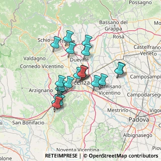 Mappa Via Virgilio Bardella, 36100 Vicenza VI, Italia (11.093)
