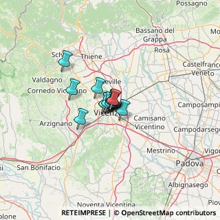Mappa Via Virgilio Bardella, 36100 Vicenza VI, Italia (5.02385)