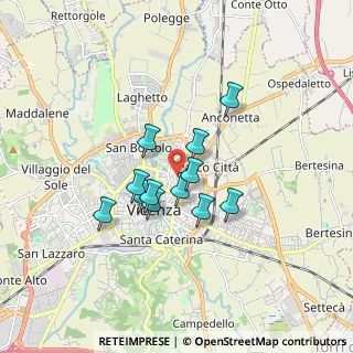 Mappa Via Virgilio Bardella, 36100 Vicenza VI, Italia (1.23833)