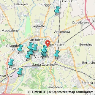 Mappa Via Virgilio Bardella, 36100 Vicenza VI, Italia (2.05417)