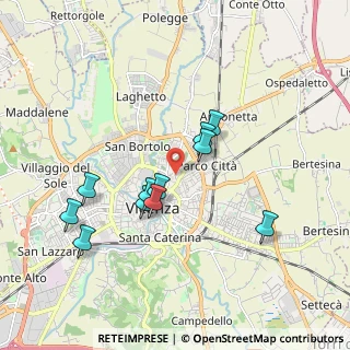 Mappa Via Virgilio Bardella, 36100 Vicenza VI, Italia (1.69)