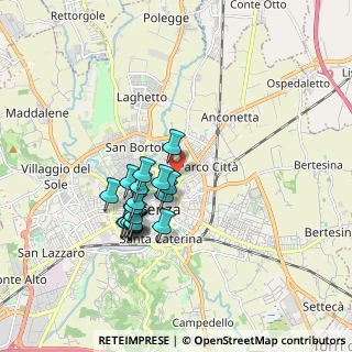 Mappa Via Virgilio Bardella, 36100 Vicenza VI, Italia (1.48889)