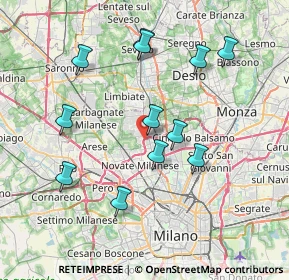 Mappa Villaggio Ambrosiano, 20037 Paderno Dugnano MI, Italia (7.42917)