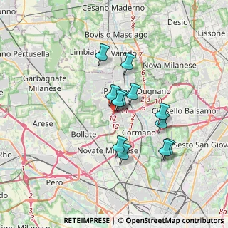 Mappa Villaggio Ambrosiano, 20037 Paderno Dugnano MI, Italia (2.80667)