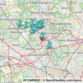Mappa Villaggio Ambrosiano, 20037 Paderno Dugnano MI, Italia (2.87182)