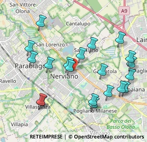 Mappa Via Eugenio Villoresi, 20014 Nerviano MI, Italia (2.1305)