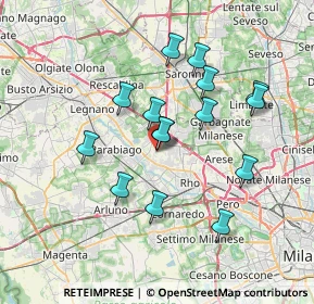 Mappa Via Damiano Chiesa, 20014 Nerviano MI, Italia (6.438)