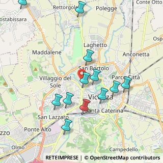 Mappa Via Vittorio Alfieri, 36100 Vicenza VI, Italia (2.02)