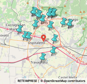 Mappa Centro Commerciale Italmark, 25035 Ospitaletto BS, Italia (3.889)