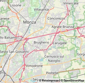 Mappa 20047 Brugherio MB, Italia (5.318)