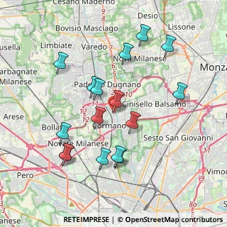 Mappa Via Giuseppe Zucchi, 20095 Cusano Milanino MI, Italia (3.80563)