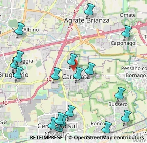 Mappa Via S. Francesco D'Assisi, 20061 Carugate MI, Italia (2.67222)
