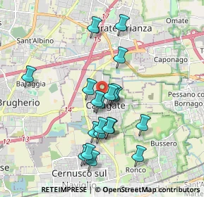 Mappa Via S. Francesco D'Assisi, 20061 Carugate MI, Italia (1.6695)