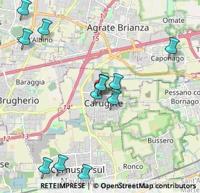 Mappa Via S. Francesco D'Assisi, 20061 Carugate MI, Italia (2.2175)