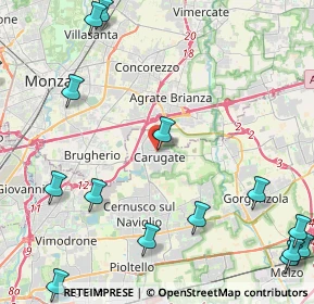 Mappa Via S. Francesco D'Assisi, 20061 Carugate MI, Italia (6.55125)
