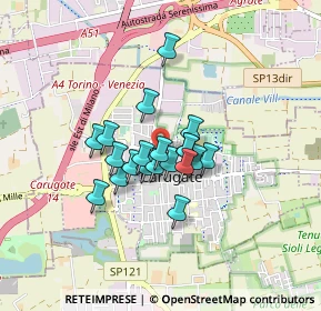 Mappa Via S. Francesco D'Assisi, 20061 Carugate MI, Italia (0.551)