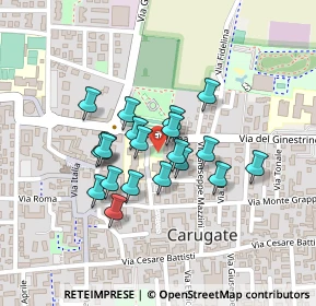 Mappa Via S. Francesco D'Assisi, 20061 Carugate MI, Italia (0.163)