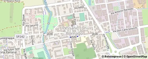 Mappa Pessano con Bornago
