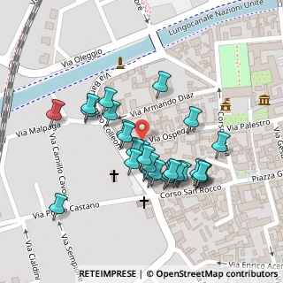 Mappa Piazza Dante Alighieri, 20022 Castano Primo MI, Italia (0.1)