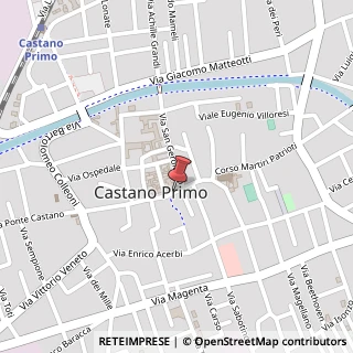 Mappa Piazza Giuseppe Mazzini, 73, 20022 Castano Primo, Milano (Lombardia)