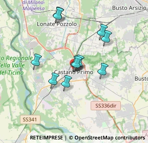 Mappa Piazza Giuseppe Mazzini, 20022 Castano Primo MI, Italia (2.89182)