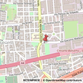 Mappa Via Giacomo Matteotti, 4, 20092 Cinisello Balsamo, Milano (Lombardia)