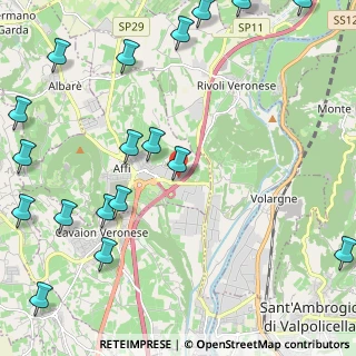Mappa Via Vento, 37062 Affi VR, Italia (3.11444)