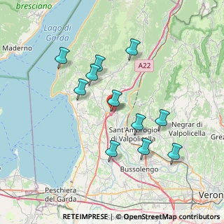 Mappa Via Vento, 37062 Affi VR, Italia (6.98727)