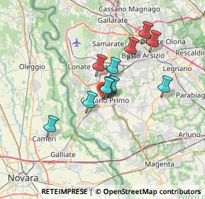 Mappa Via Francesca De Maestri Colleoni, 20022 Castano Primo MI, Italia (5.23636)
