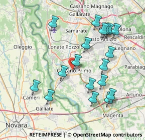 Mappa Via Francesca De Maestri Colleoni, 20022 Castano Primo MI, Italia (7.965)