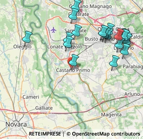 Mappa Via Francesca De Maestri Colleoni, 20022 Castano Primo MI, Italia (9.205)