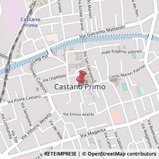 Mappa Piazza Giuseppe Mazzini, 66, 20022 Castano Primo, Milano (Lombardia)