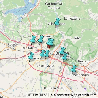 Mappa Via Diciassettesima Villaggio Badia, 25132 Brescia BS, Italia (5.37818)
