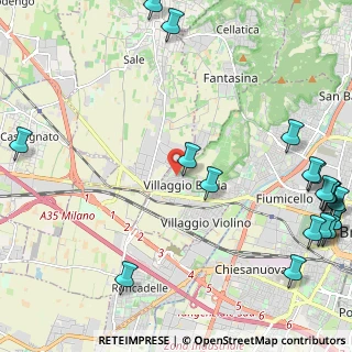 Mappa Via Diciassettesima Villaggio Badia, 25132 Brescia BS, Italia (3.33)