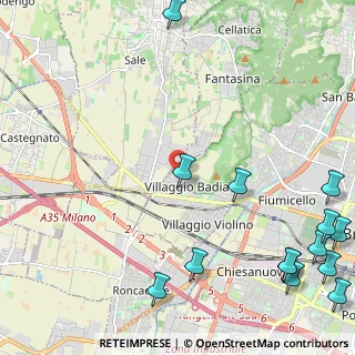 Mappa Via Diciassettesima Villaggio Badia, 25132 Brescia BS, Italia (3.36714)