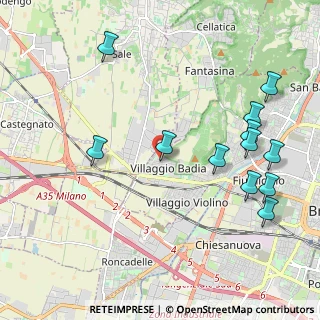 Mappa Via Diciassettesima Villaggio Badia, 25132 Brescia BS, Italia (2.36917)