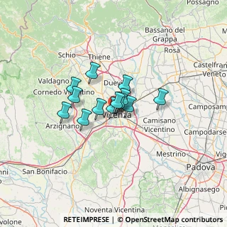 Mappa Contrà del Borghetto, 36100 Vicenza VI, Italia (7.62923)