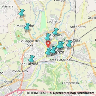 Mappa Contrà Porta Santa Croce, 36100 Vicenza VI, Italia (1.46)