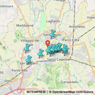 Mappa Contrà Porta Santa Croce, 36100 Vicenza VI, Italia (1.23167)