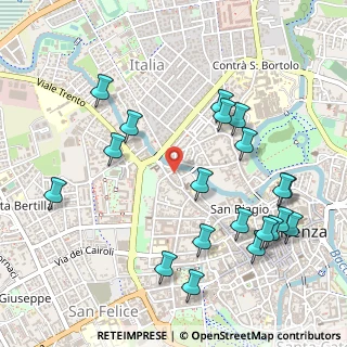 Mappa Contrà Porta Santa Croce, 36100 Vicenza VI, Italia (0.5905)