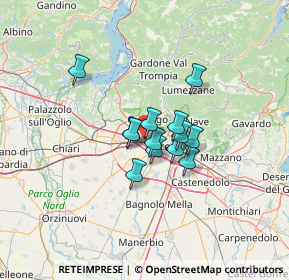 Mappa Via Massimo Bonomi, 25064 Gussago BS, Italia (8.06615)