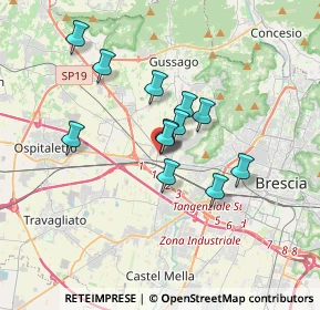 Mappa Via Massimo Bonomi, 25064 Gussago BS, Italia (2.67167)