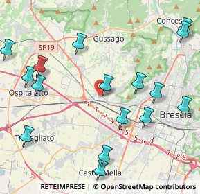 Mappa Via Massimo Bonomi, 25064 Gussago BS, Italia (5.16125)