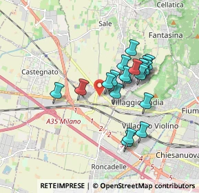 Mappa Via Massimo Bonomi, 25064 Gussago BS, Italia (1.457)