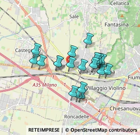 Mappa Via Massimo Bonomi, 25064 Gussago BS, Italia (1.4225)