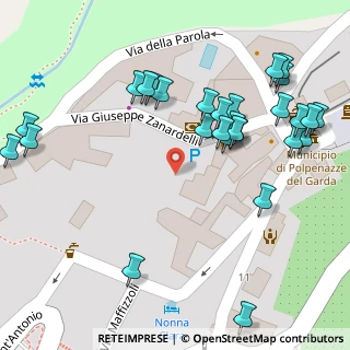 Mappa Via Giuseppe Zanardelli, 25080 Polpenazze del Garda BS, Italia (0.07143)