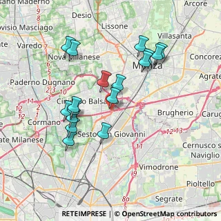 Mappa Via Emilio Cornaggia, 20124 Cinisello Balsamo MI, Italia (3.54294)