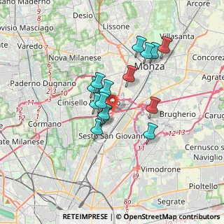 Mappa Via Emilio Cornaggia, 20124 Cinisello Balsamo MI, Italia (2.69333)