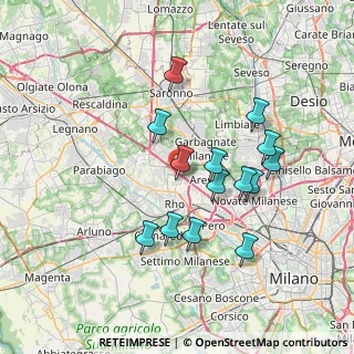 Mappa Via S. Pio X, 20017 Rho MI, Italia (6.60357)